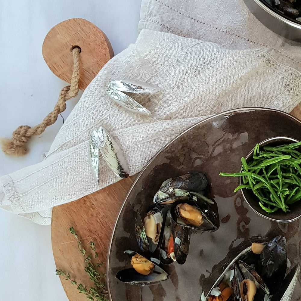 kleines Muschelbesteck aus Zeeland (2 Stück)