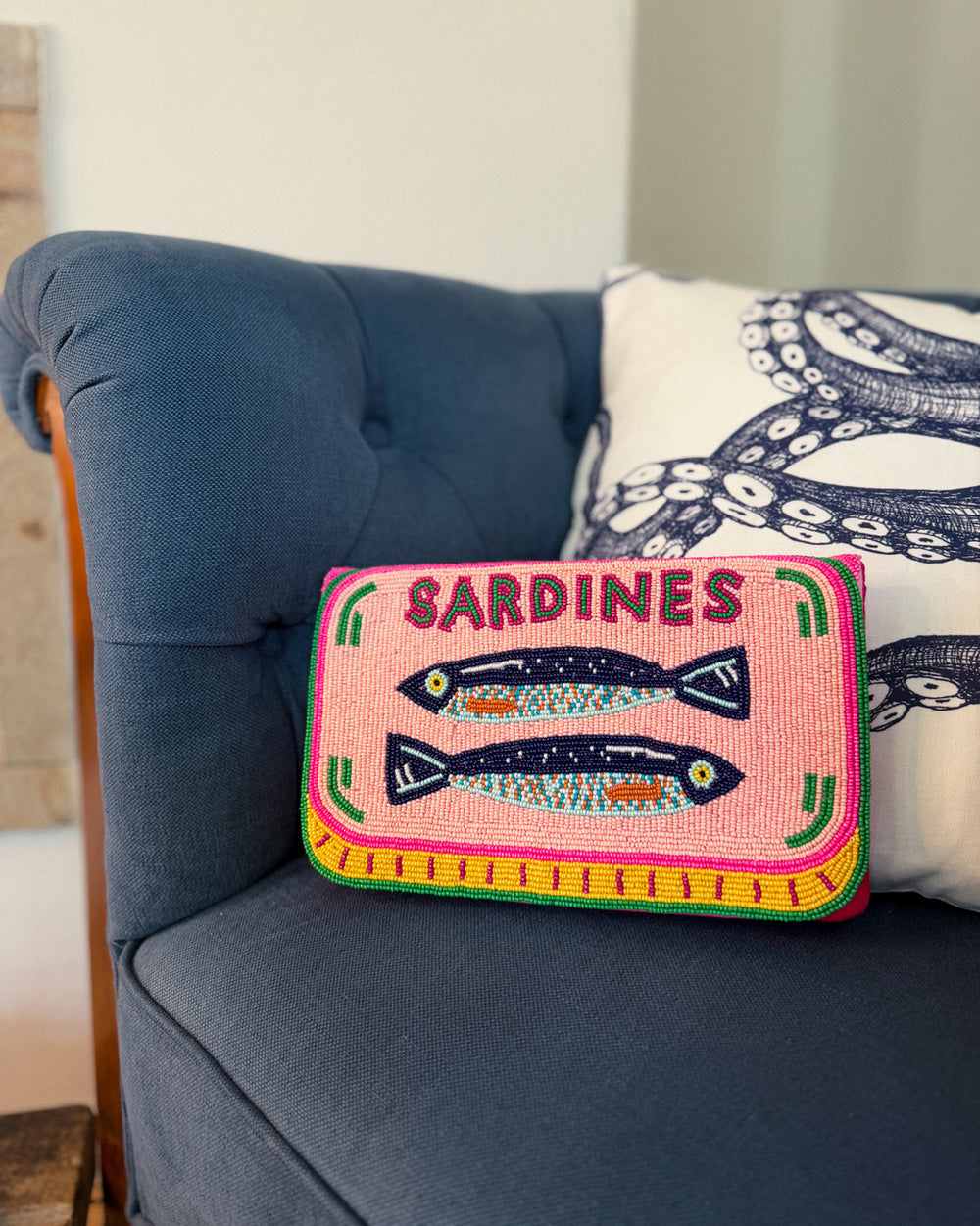 Sardinen Clutch | Perlenbesetzt | ankerherz.de