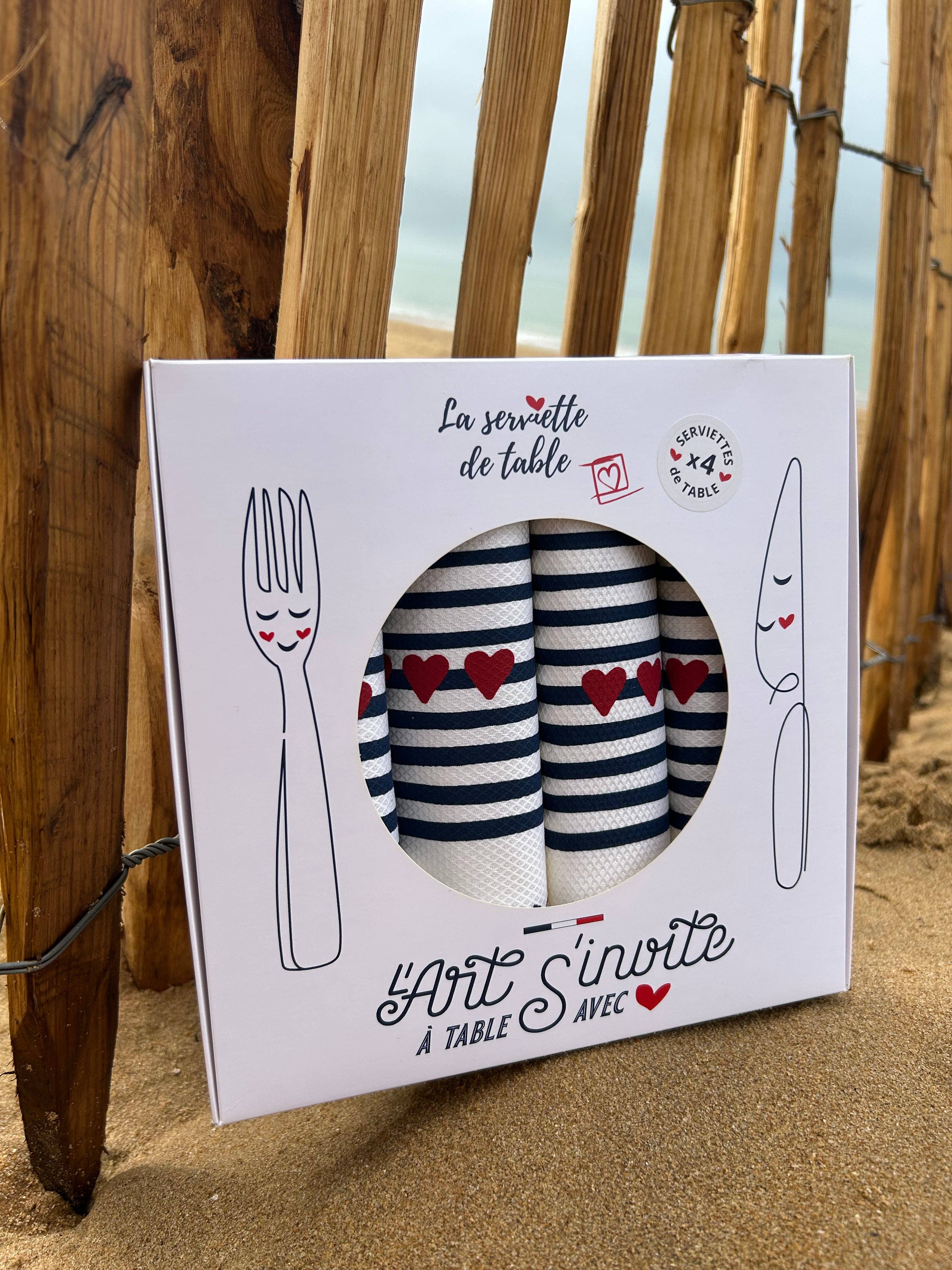 Serviette Amour en Mer - Ankerherz Verlag