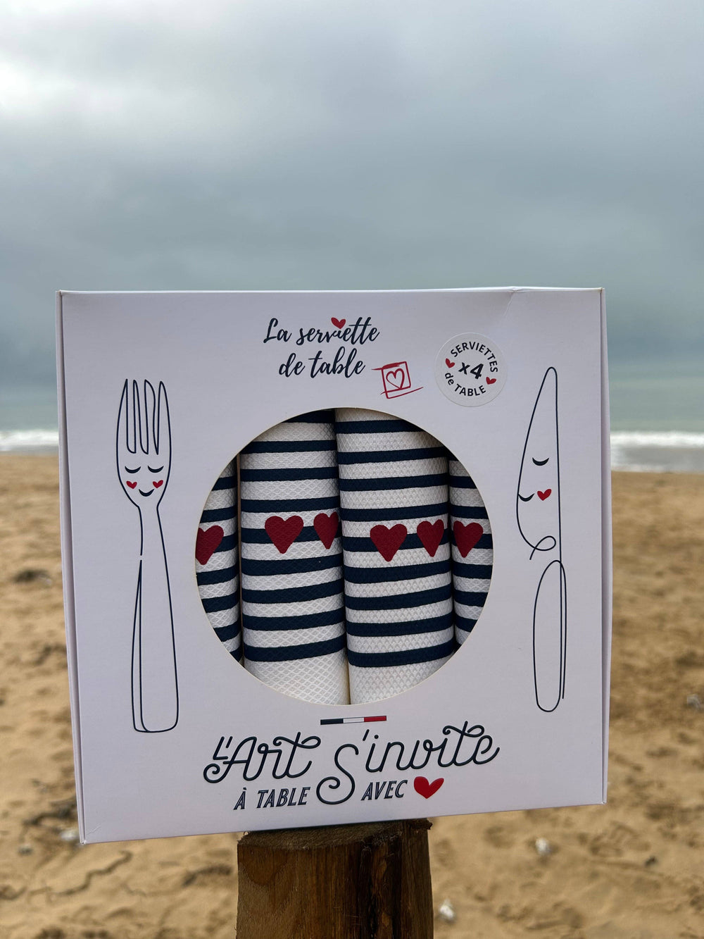 Serviette Amour en Mer - Ankerherz Verlag