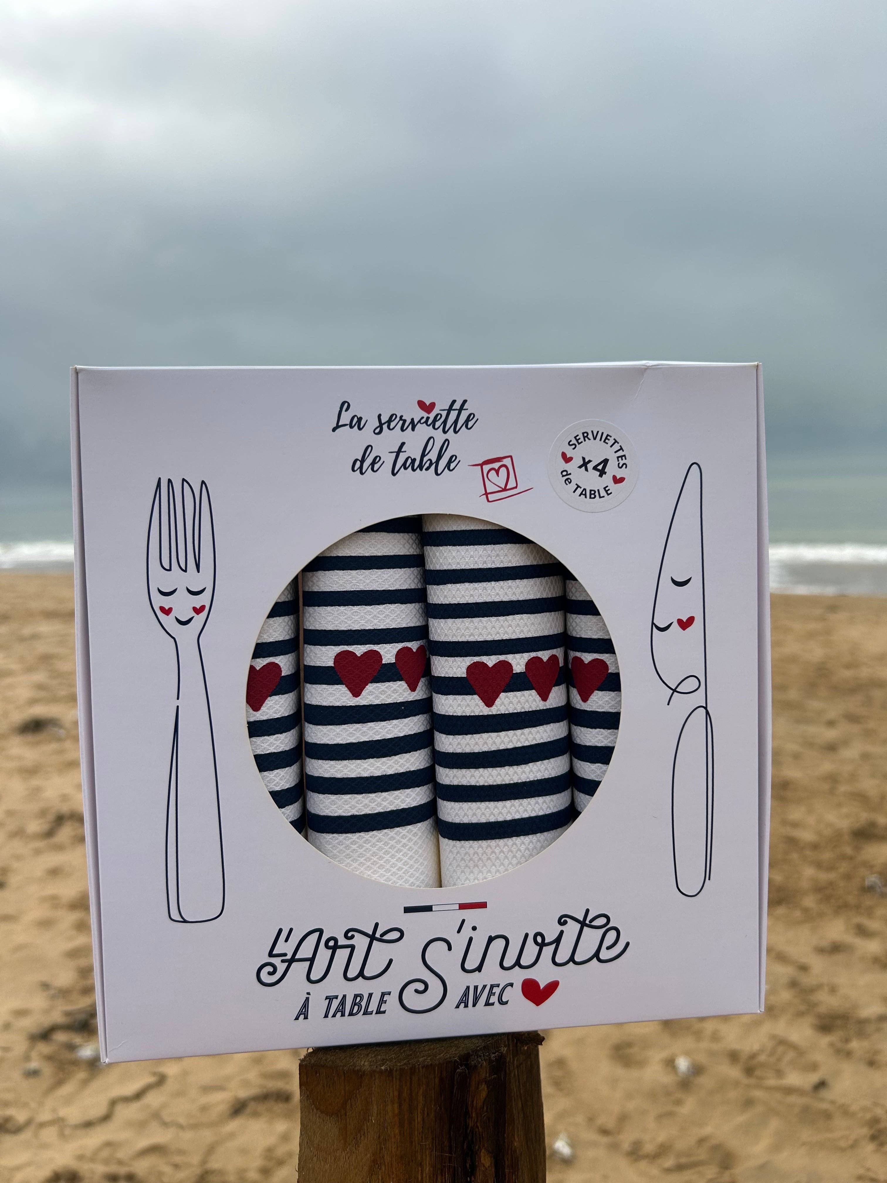 Serviette Amour en Mer - Ankerherz Verlag