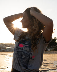 Frauen T-Shirt Seemann neon-pink - Ankerherz Verlag