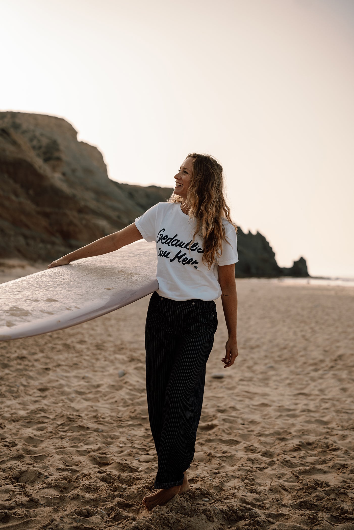 Frauen T-Shirt  Gedanklich am Meer | ankerherz.de