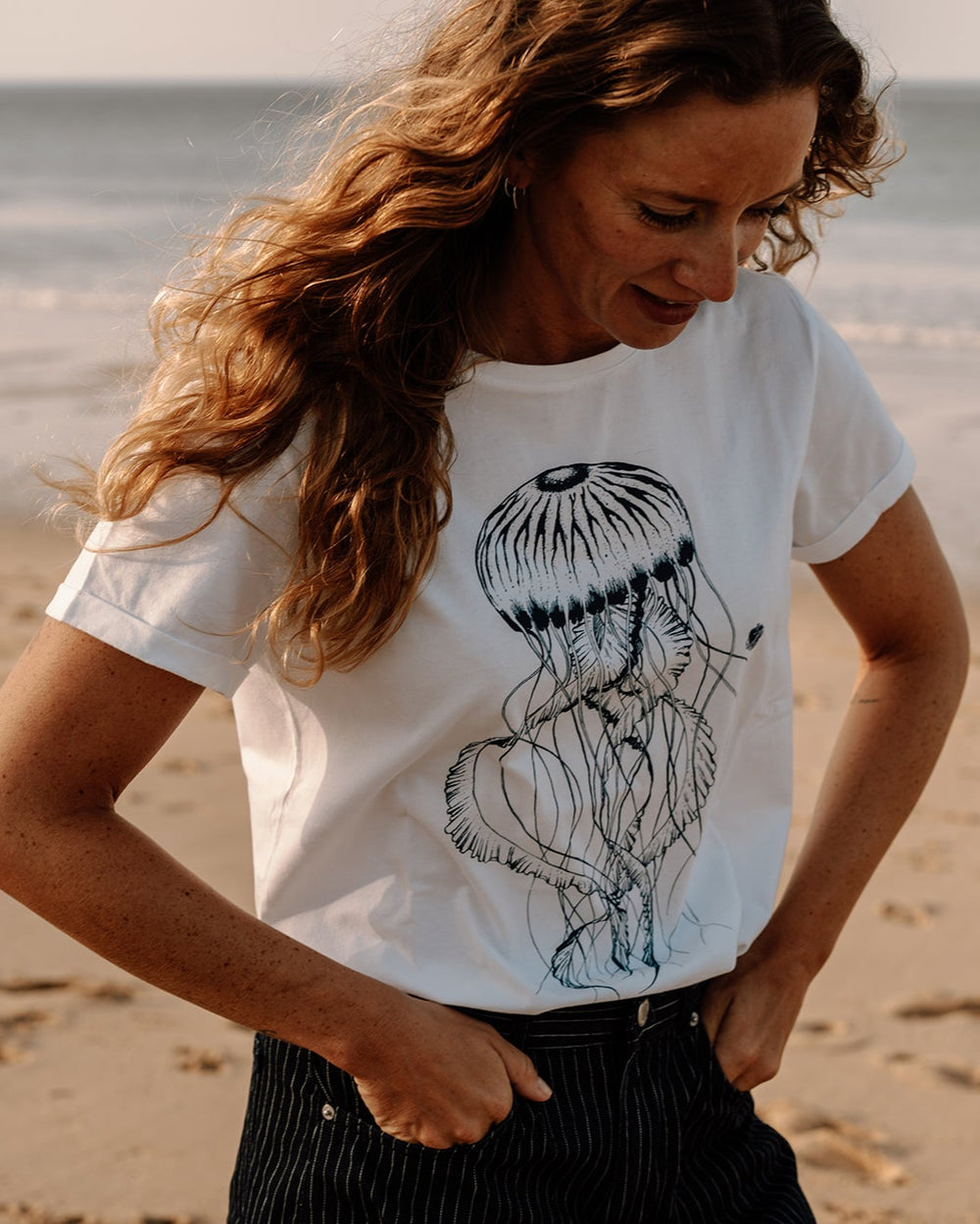 Frauen T-Shirt Waves weiß | ankerherz.de