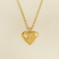 Vergoldete Halskette mit Herz - Ankerherz Verlag