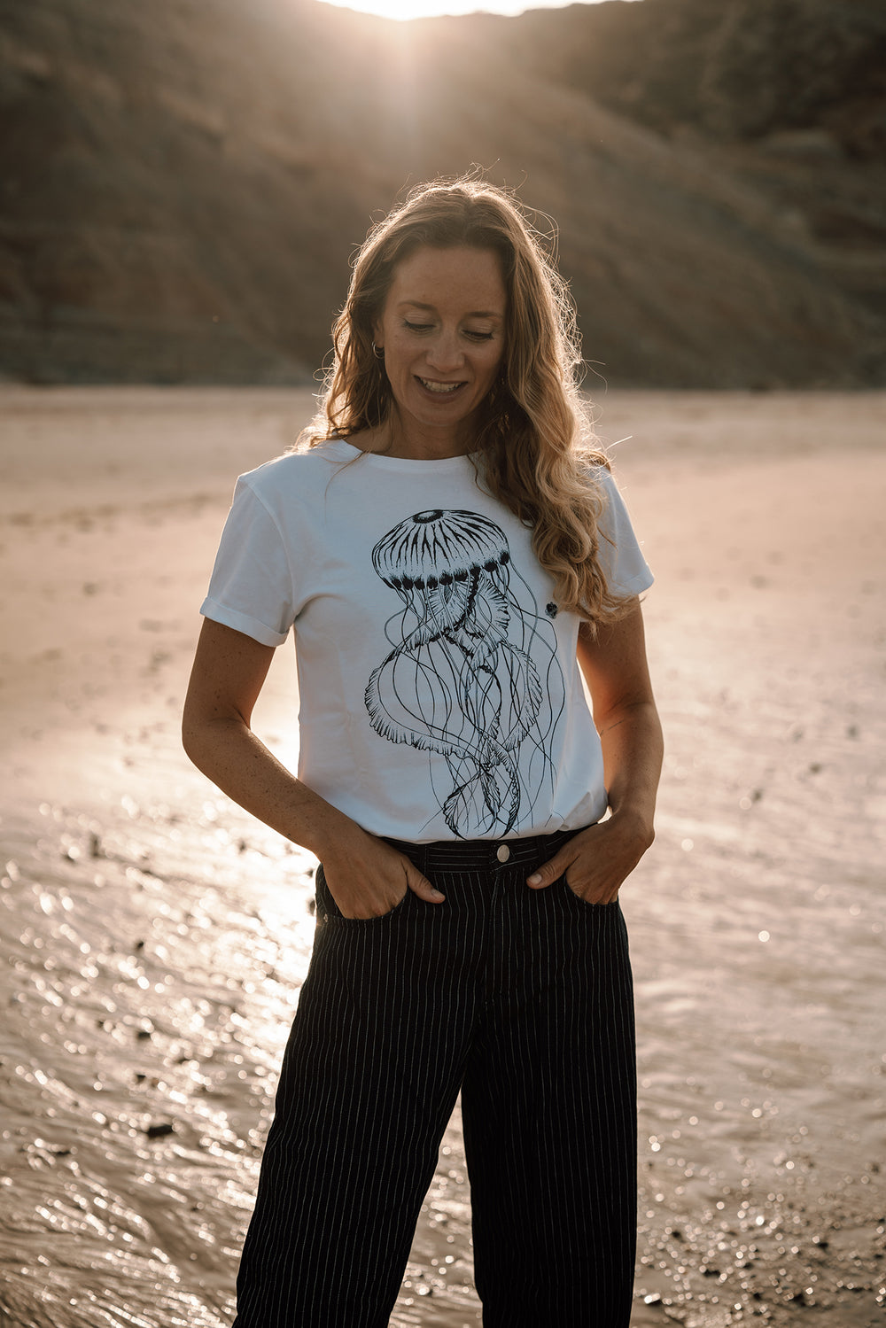 Frauen T-Shirt Waves weiß | ankerherz.de