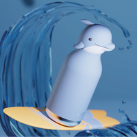 Nautische Trinkflasche 460ml -Delfin | ankerherz.de