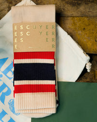 Röhrensocken mit 3 Streifen