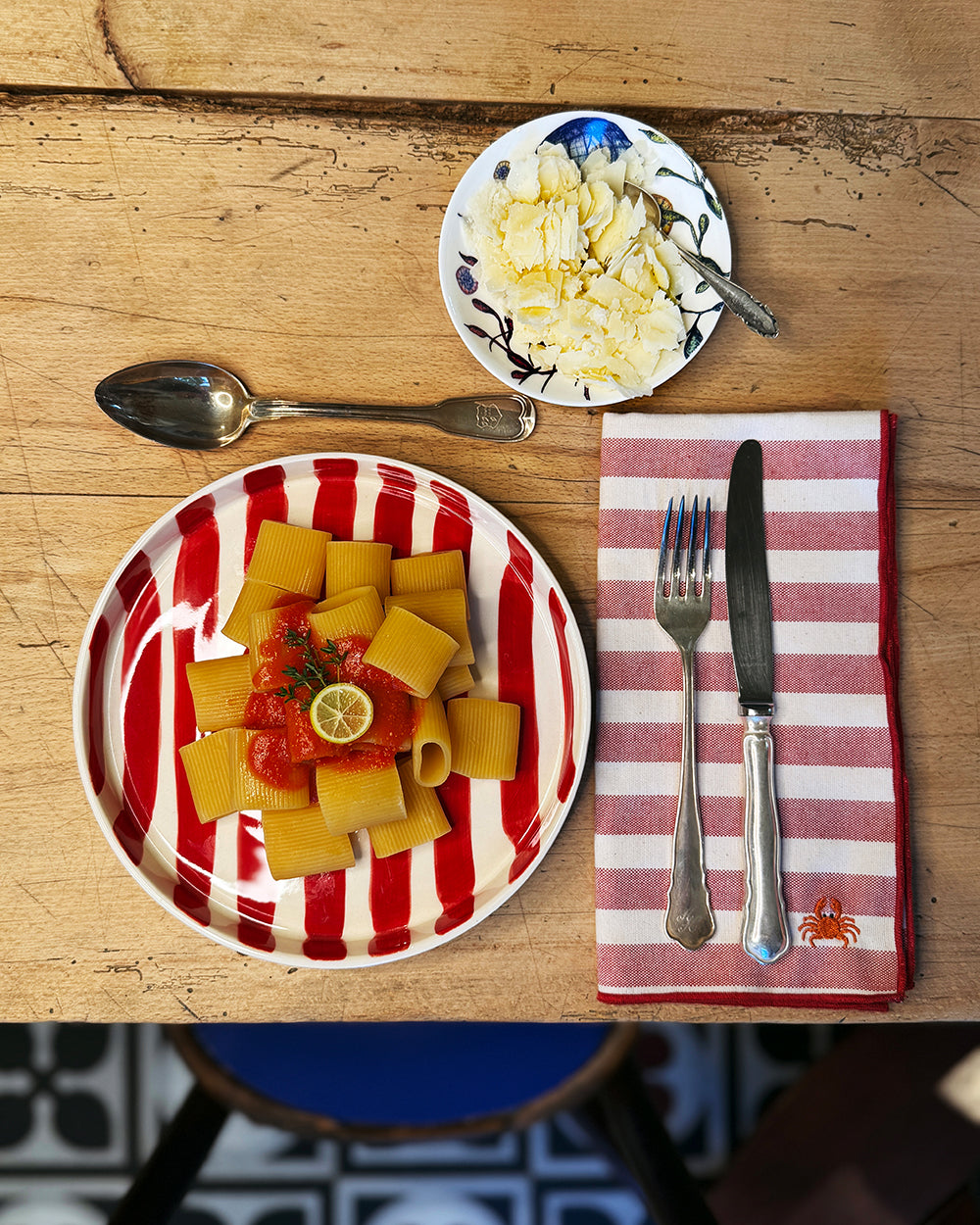 Servietten-Set mit Streifen und Meeresstick | ankerherz.de
