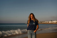 Frauen T-Shirt AHOI navy | ankerherz.de