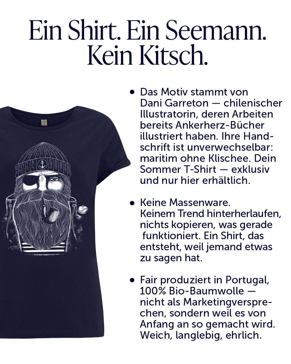 Frauen T-Shirt Blue Sailor