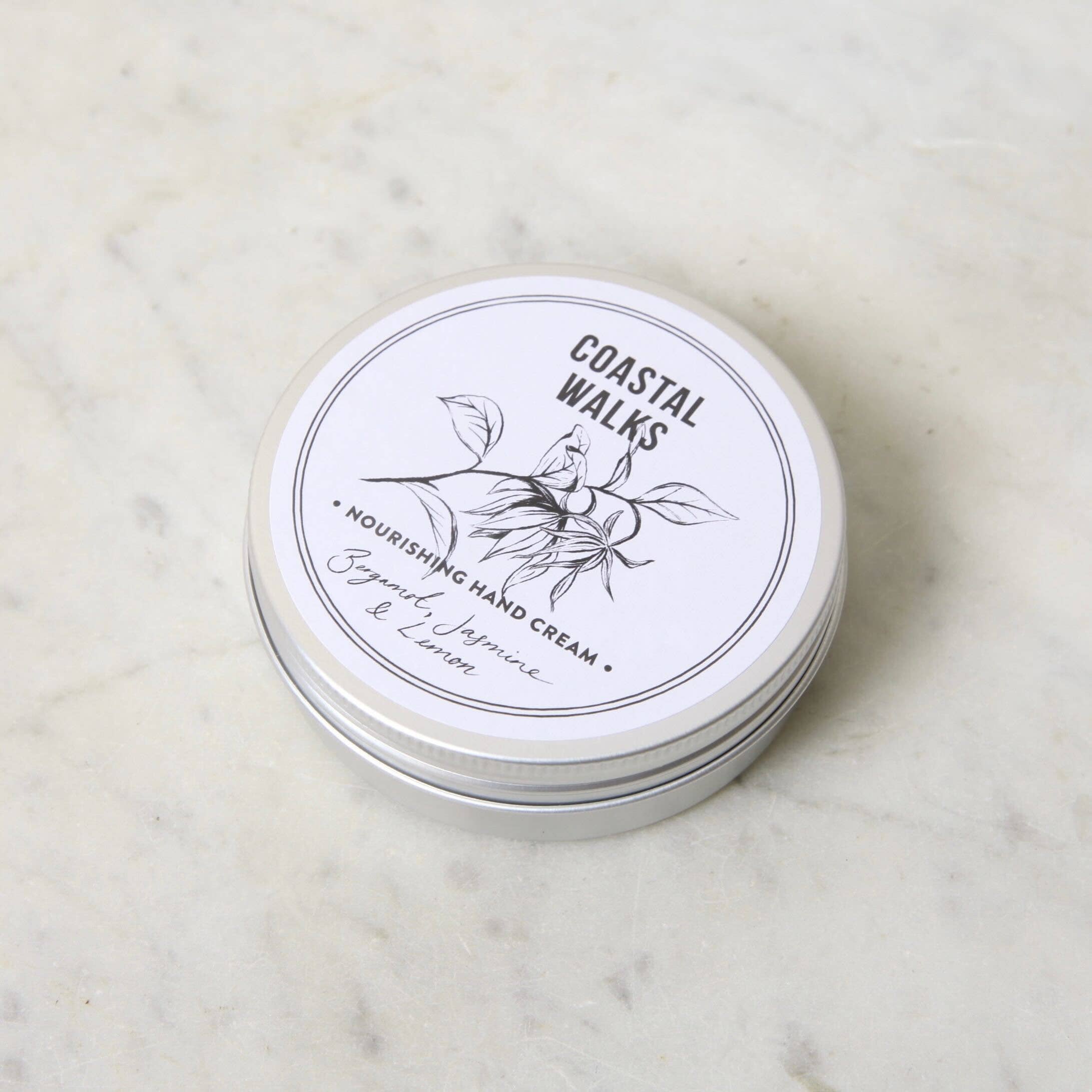 Norfolk Natural Living Handcreme Coastal Walks – Detailansicht Dose mit Label