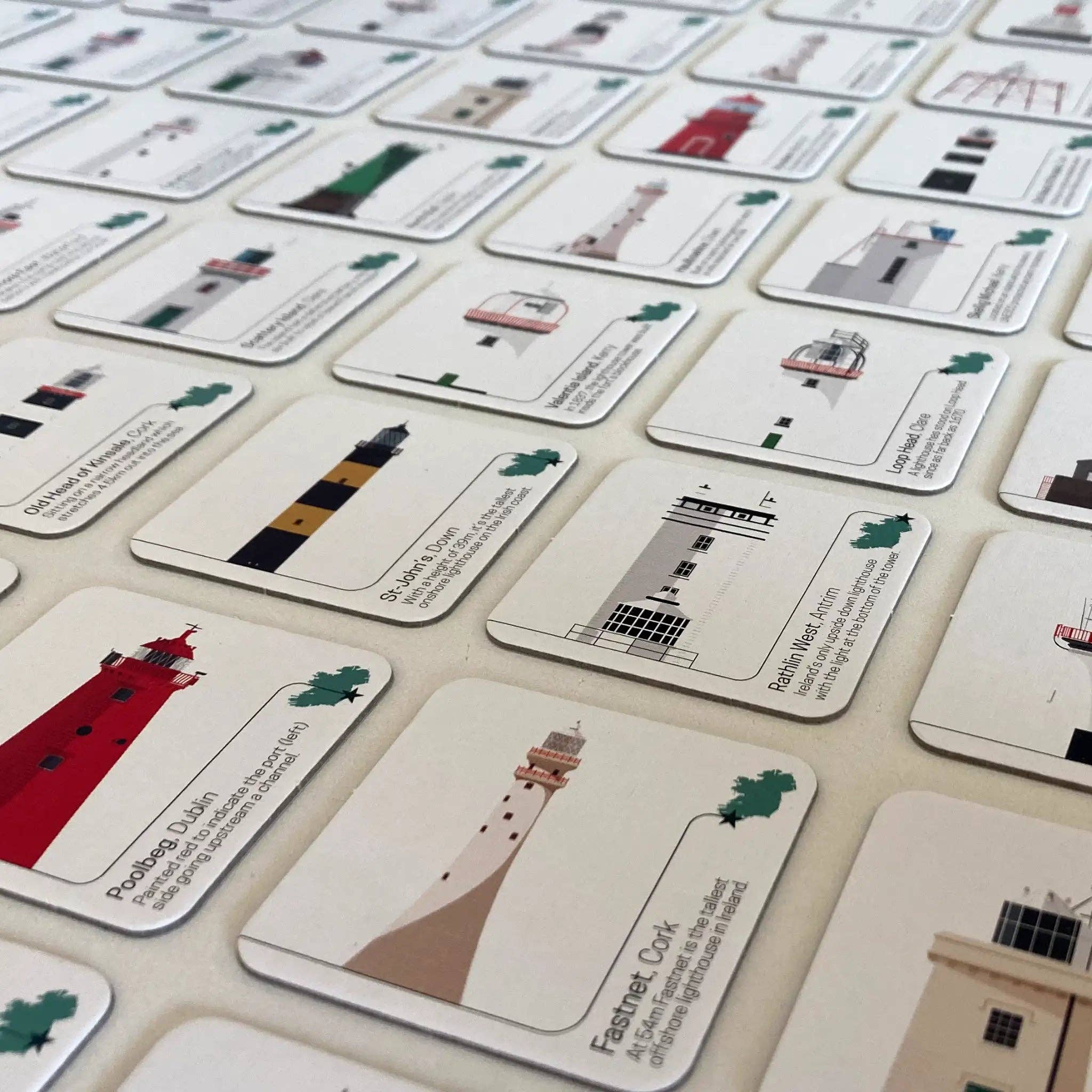 Memory-Spiel Irlands Leuchttürme