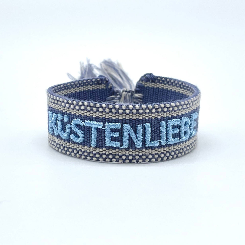 KÜSTENLIEBE Armband gewebt, bestickt