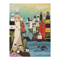 Puzzle Irlands Leuchttürme  - 1.000 Teile  68 x 48 cm