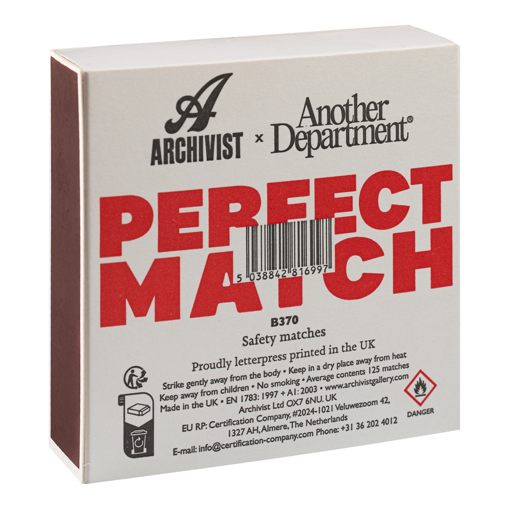 XXL Streichholzschachtel Perfect Match — Archivist Gallery Cornwall