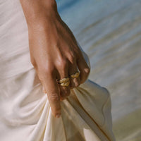 vergoldeter Muschelring