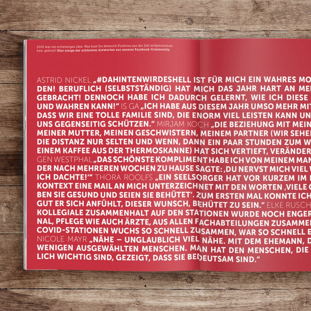 Dahinten wird es hell - Jahresrückblick 2020 - Ankerherz Verlag