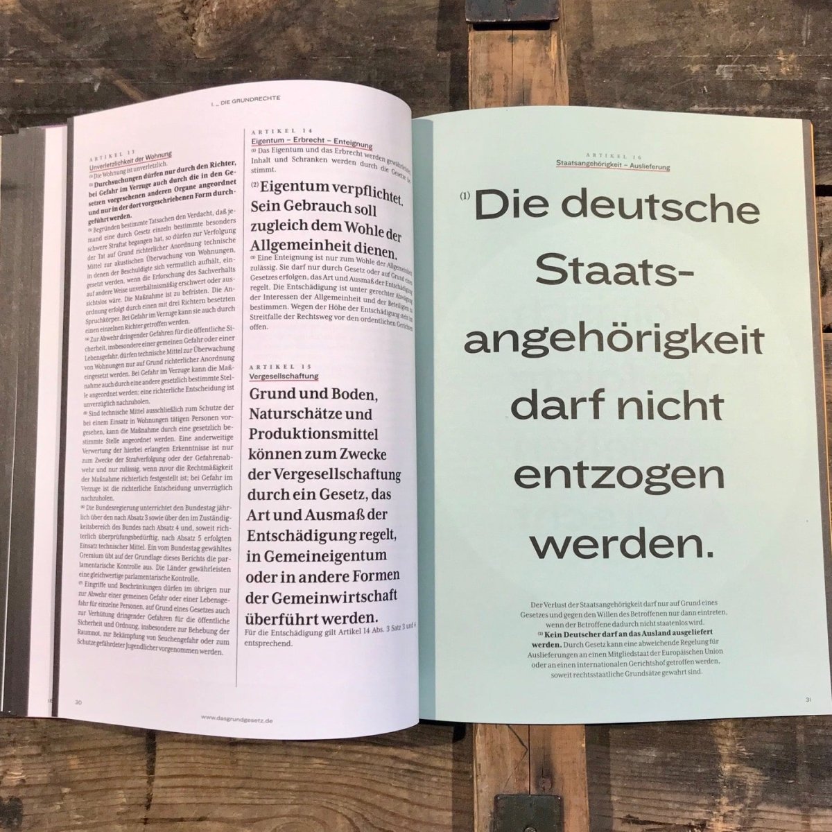 Deutschlands Grundgesetz als Magazin - Ankerherz Verlag