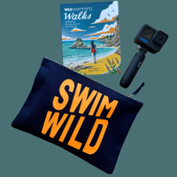 Swim Wild Mini Tasche Cornwall - Navy Reißverschlusstasche