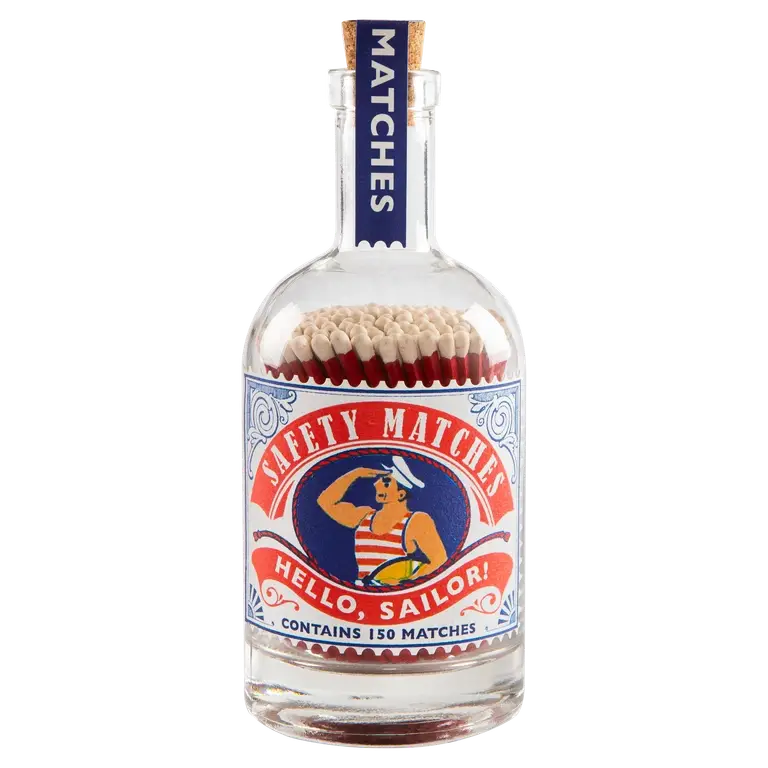 Streichholzflasche Hello Sailor — 125 Streichhölzer