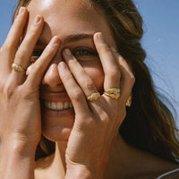 vergoldeter Muschelring