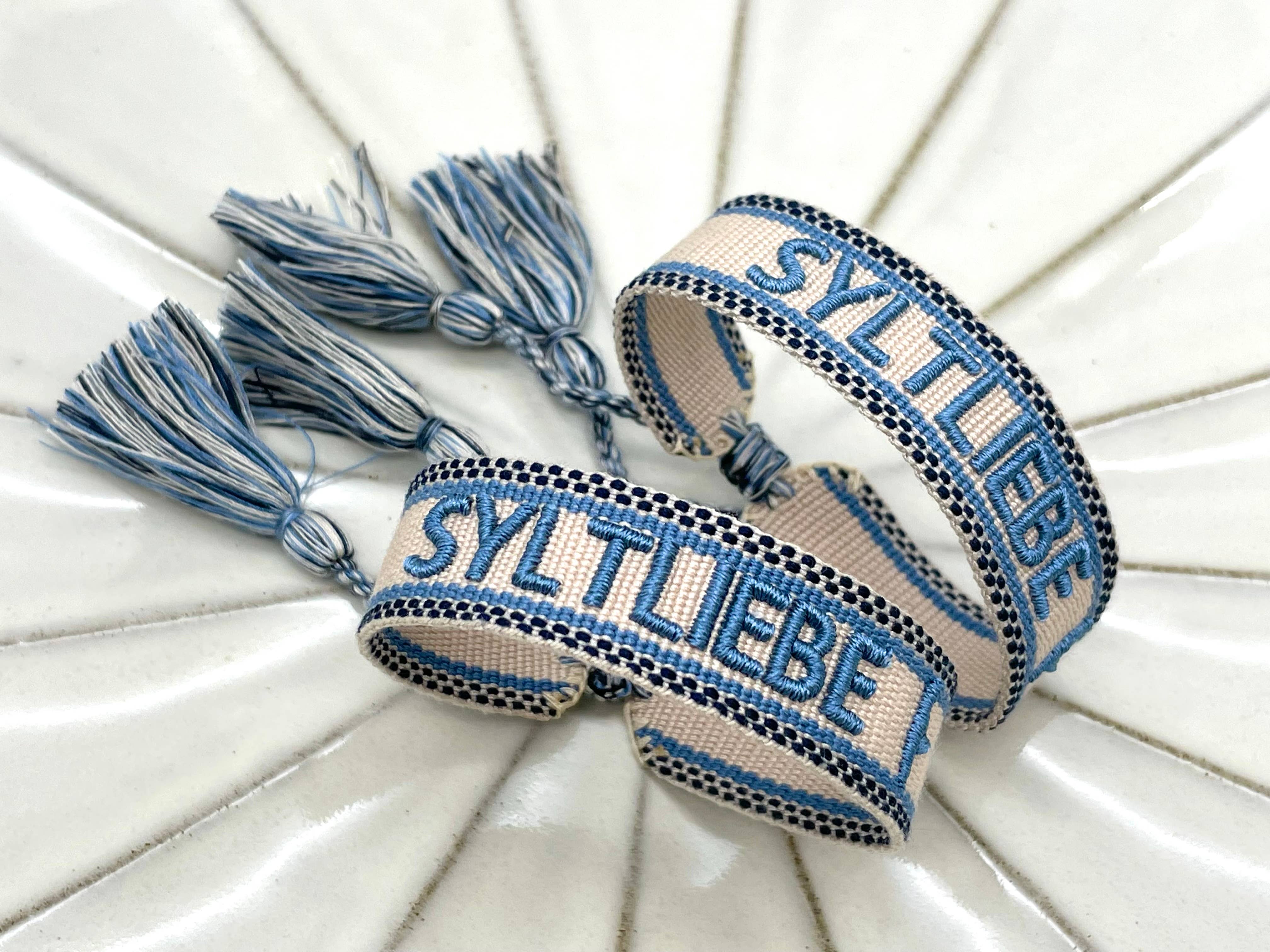 SYLTLIEBE Armband gewebt, bestickt 