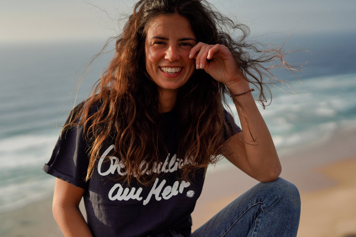 Frauen T-Shirt Gedanklich am Meer - Ankerherz Verlag