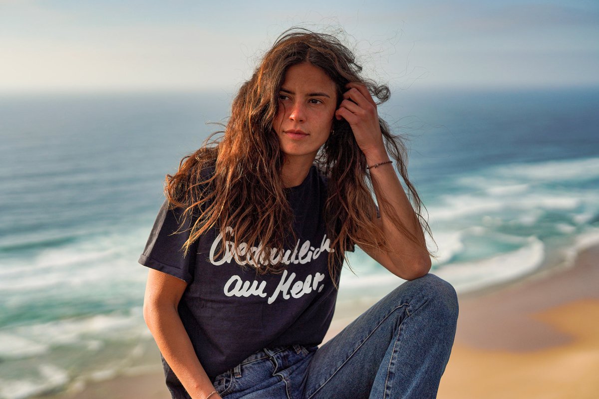 Frauen T-Shirt Gedanklich am Meer - Ankerherz Verlag