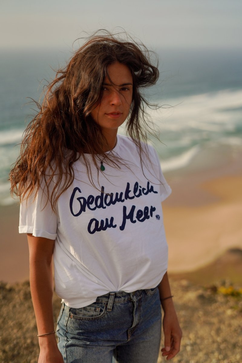 Frauen T-Shirt Gedanklich am Meer - Ankerherz Verlag
