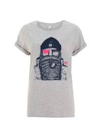 Frauen T-Shirt Seemann neon-pink - Ankerherz Verlag