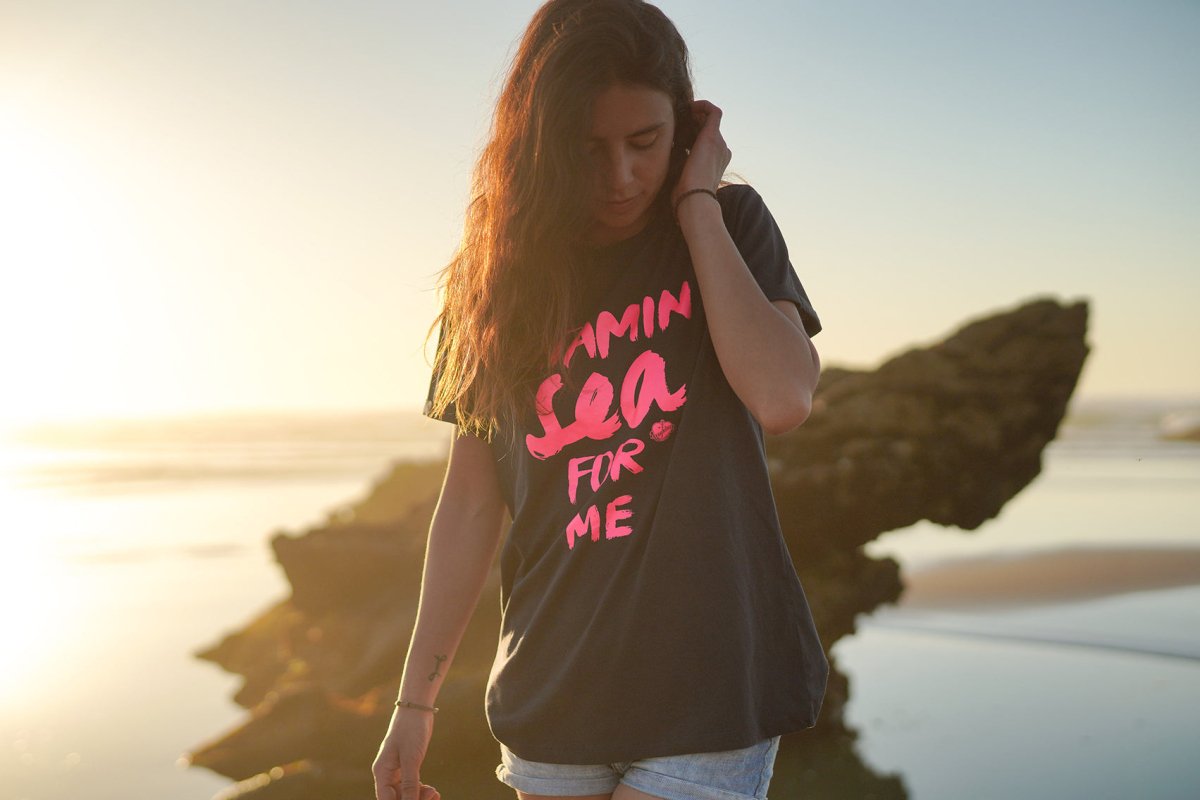 Frauen T-Shirt Vitamin Sea for me neon - Ankerherz Verlag