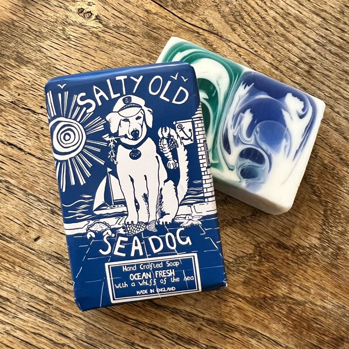 Handgefertigte Seife Salty Old Sea Dog - Ankerherz Verlag