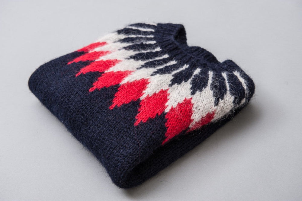 Islandpullover für Kinder in Navy - Ankerherz Verlag