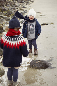 Islandpullover für Kinder in Navy - Ankerherz Verlag
