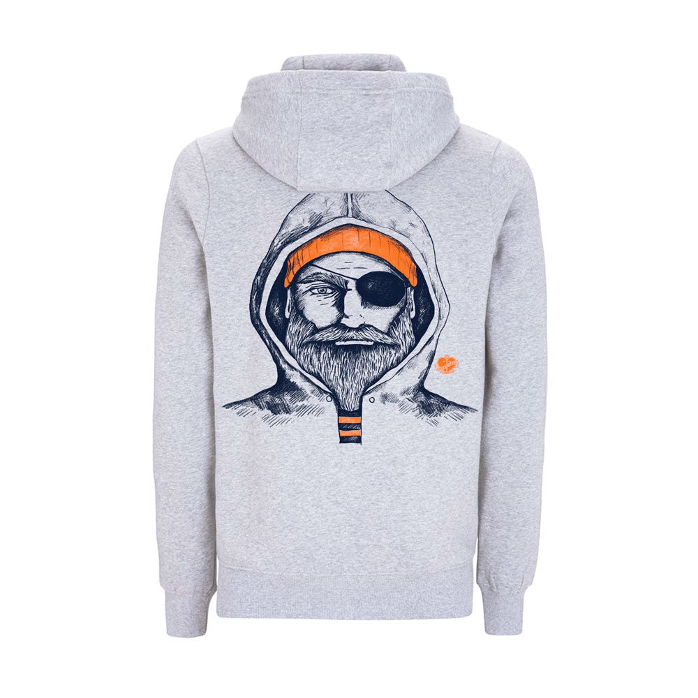 Kapuzenjacke Fischer orange - Ankerherz Verlag