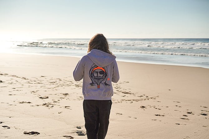 Kapuzenjacke Fischer orange - Ankerherz Verlag