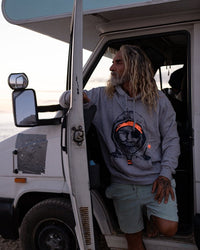 Kapuzenpullover Fischer orange - Ankerherz Verlag