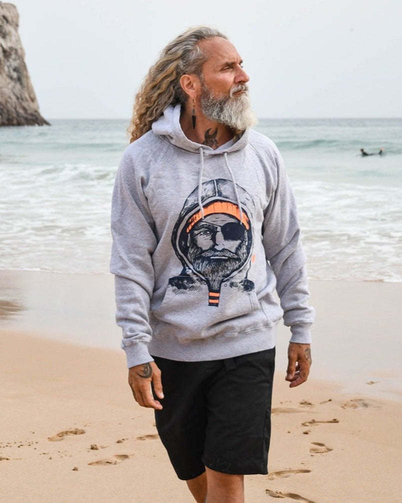 Kapuzenpullover Fischer orange - Ankerherz Verlag