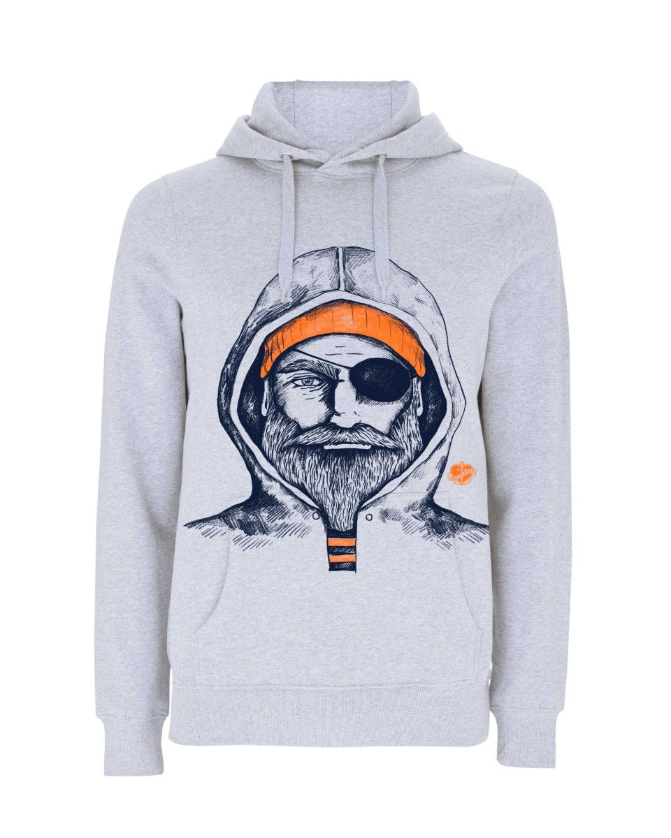 Kapuzenpullover Fischer orange - Ankerherz Verlag