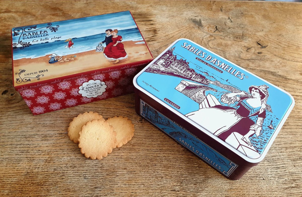 Kekse aus der Normandie in schöner Metallbox - Ankerherz Verlag