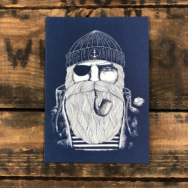Postkarte Blue Sailor - Ankerherz Verlag