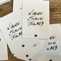 Postkarte Liberté, Egaltité, FCK AFD - Ankerherz Verlag