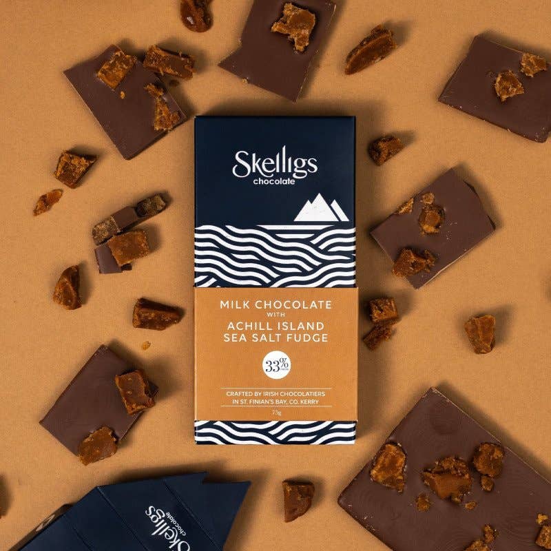 Skelligs - Milk Chocolate with Achill Island Sea Salt Fudge