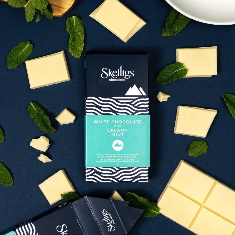 Skelligs - White Chocolate with Creamy Mint
