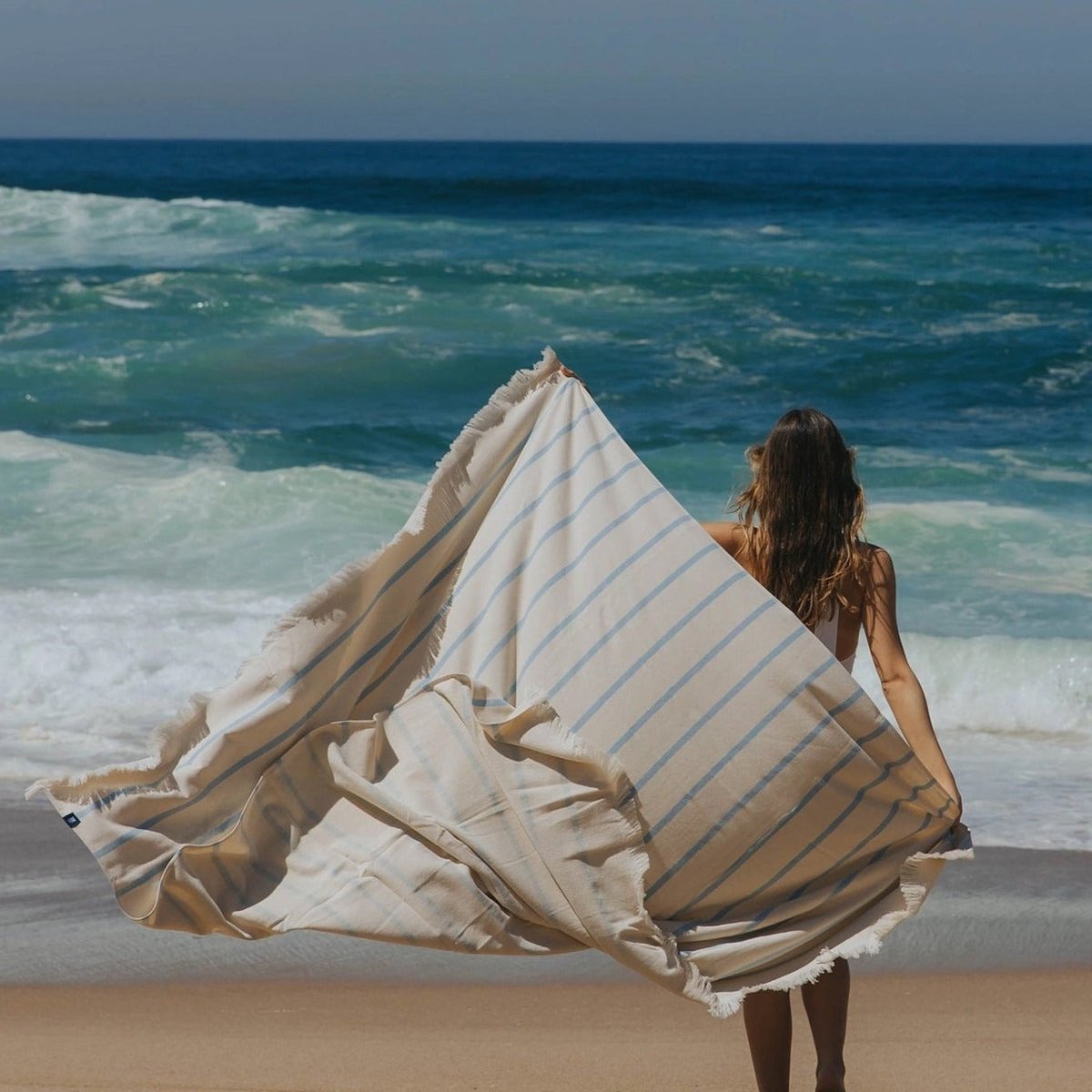 Strandlaken XXL mit Streifen - Ankerherz Verlag