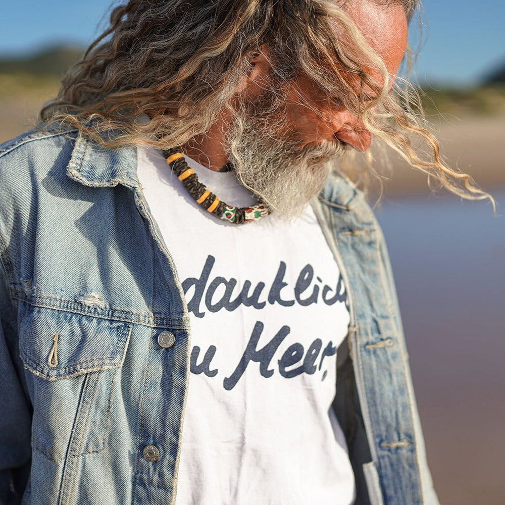 T-Shirt Gedanklich am Meer weiß - Ankerherz Verlag