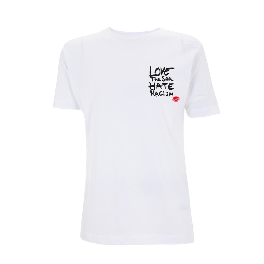 T-Shirt Love the Sea Hate Racism - Ankerherz Verlag