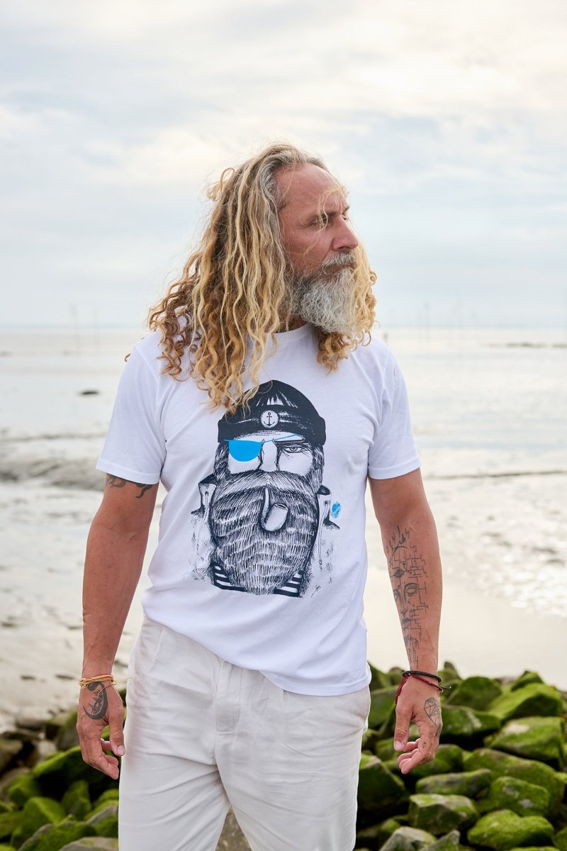 T-Shirt Seemann weiß - Ankerherz Verlag
