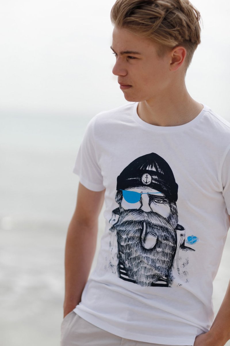 T-Shirt Seemann weiß - Ankerherz Verlag
